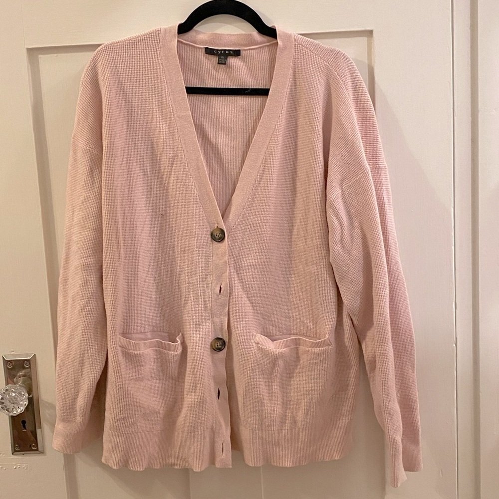 Cyrus XL Pink Cardigan